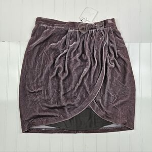 NWT Joie Wrap Velvet Mini Skirt